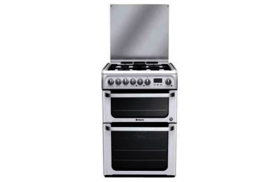 Hotpoint HUD61P Double Dual Fuel Cooker